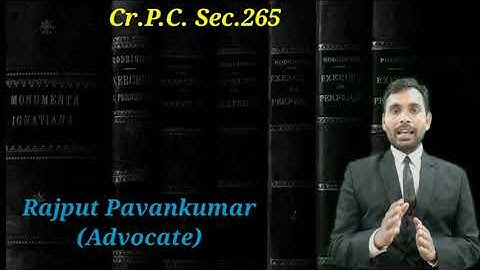 What is Summary Trial ? Adv.Rajput Pavankumar. Cr.P.C. Sec. 260 to 265