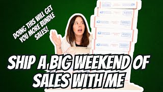 A Trick to Get More Bundle Sales  Ship A Big Weekend of eBay and Poshmark Sales With Me!