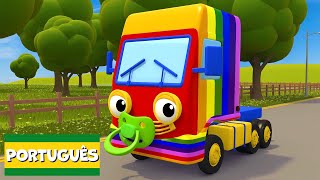 Caminhão bebê arco-íris | Garagem de Gecko | Carros infantis | Vídeos educativos