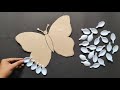 2 easy butterfly wall hanging craft  best out waste cardboard and spoons  home decoration ideas