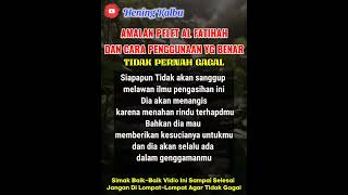 SETELAH LIHAT INI DIJAMIN BERHASIL!! CARA YG BENAR AMALKAN WIRID PENGASIHAN AL FATIHAH, PELET SADIS