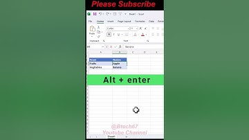 Excel Tips And Tricks || Use Of Alt+Enter In Excel || #Excel Shorts Video || #Shorts