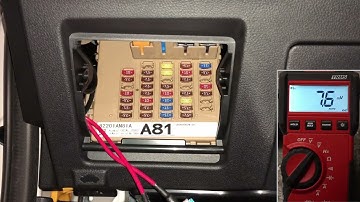 Constant & Ignition Power On Empty Fuse Slots
