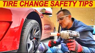 My TESLA Tire Change & Tools Safety Tips with Impact Wrench, Jack & Torque Wrench (Real Demo) screenshot 1