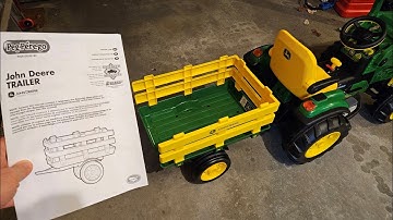 Peg Perego trailer for John Deere Ground Loader - Complete Assembly