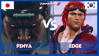 T8 🔥 Edge (#1 Ranked Hwoarang) Vs PINYA (Raven 🔥 Tekken 8 High Level Gameplay