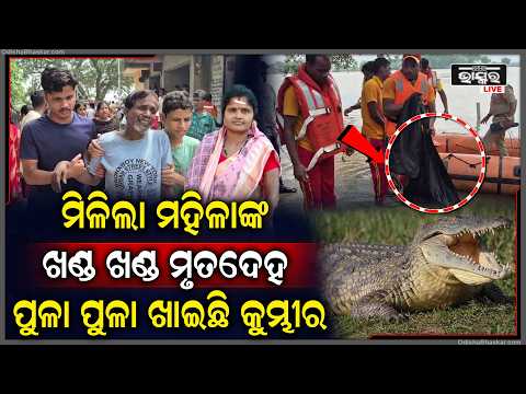 ଟାଣି ନେଇଥିଲା କୁମ୍ଭୀର ,ମହିଳାଙ୍କ ମିଳିଲା ଶରୀର Dismembered Body of Woman Dragged by Crocodile Recovered