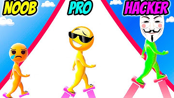 Heels Runner 3D: High Stack! - NOOB vs PRO vs HACKER