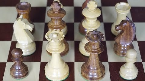 90s French Chavet, Wood Chess Pieces from ChessBazaar.