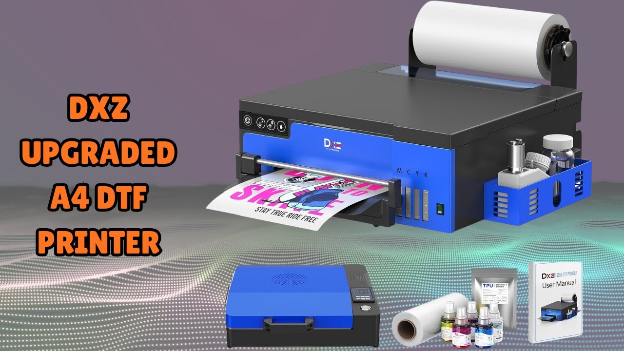 DXZ Upgraded A4 DTF Printer | Print Custom T-Shirts Quickly - FULL