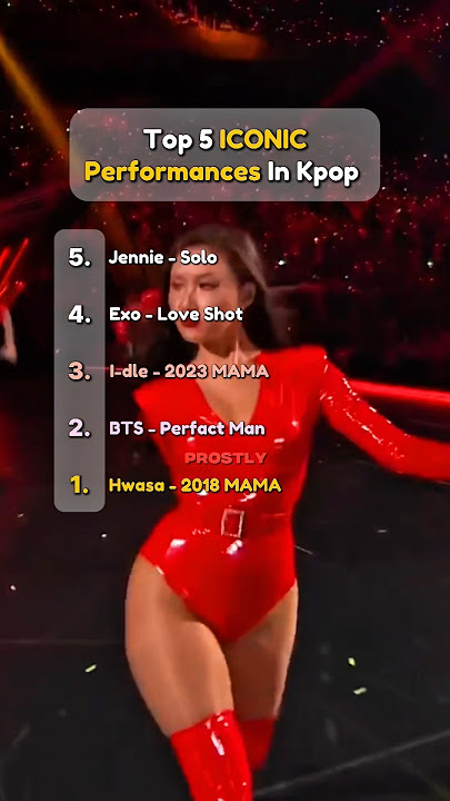 (PART. 3) Top 5 ICONIC Performances In Kpop #jennie #hwasa #exo #idle #bts #kpop #shorts #mamamoo