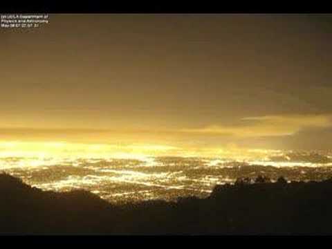 Griffith Park Brush Fire Time-lapse from Mt. Wilson May 8, 0