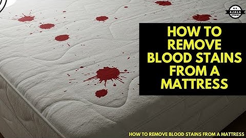 Cómo quitar manchas de sangre del colchón | con bicarbonato de sodio | con peróxido de hidrógeno
