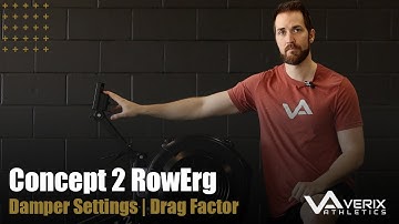 Concept 2 | RowErg | Damper Settings | Drag Factor