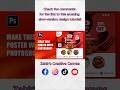 Photoshop Poster Design Tutorial | Modern Restaurant Poster & Flyer Design #short