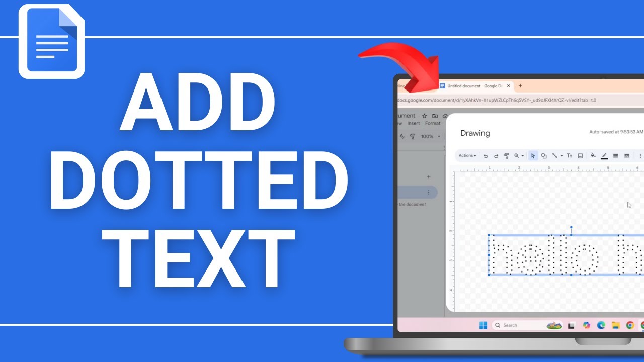 How to Add Dotted Text in Google Docs - YouTube