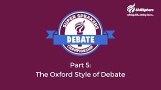 Celebrity The Oxford Style of Debating | Super Speakers Debate Championship Wealth