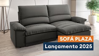 Sofá Plaza Retrátil Reclinável