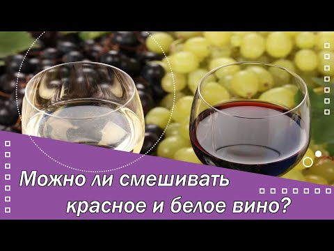 Можно ли смешивать красное и белое вино?