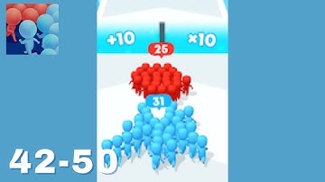 Count Masters: Crowd Clash & Stickman Running Game - Gameplay Walkthrough Level 42-50