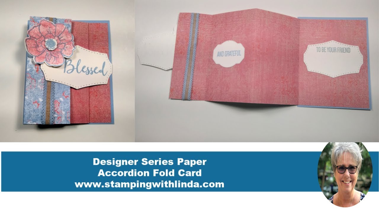 Designer Series Paper Accordion Fold Card YouTube