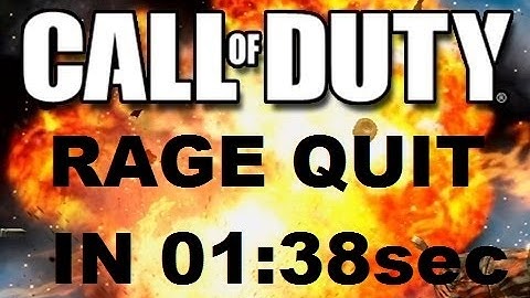 Advanced Warfare Rage Quit In Under 2 Minutes LOL - COD AW 1080p HD