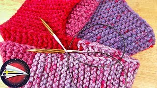 Sticka Långhalsduk I Enkel Rätstickning Stickning Nybörjare