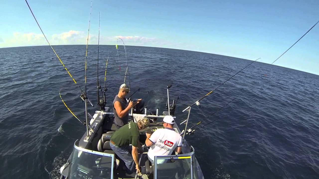 Great Lakes Trolling for Salmon and Lake Trout YouTube