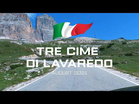 Driving in Italy, Dolomites - Dobbiaco Toblach to Tre Cime Di Lavaredo | 4k 60FPS