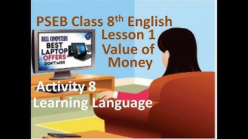 8th English Lesson 1 Value of Money Activity 8