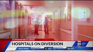 COVID patient overflow leading to area hospitals pushing away certain ambulance runs
