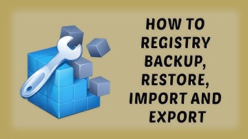 Windows : How To Registry Backup, Restore, Import And Export | Tutorials In Hindi | DR technology