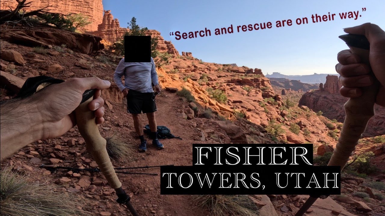 This Man Called Search and Rescue While I Was Hiking the Fisher Towers in Utah - 4K