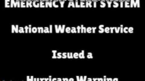 EAS Hurricane Warning for Ocean City