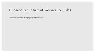 Cuba Project Rough Draft video
