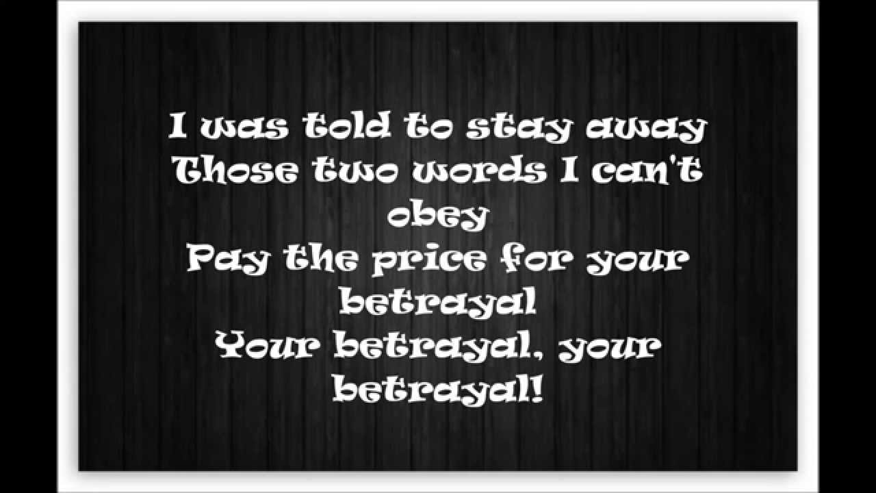 Bullet for my valentine - Your Betrayal (with lyrics) - YouTube