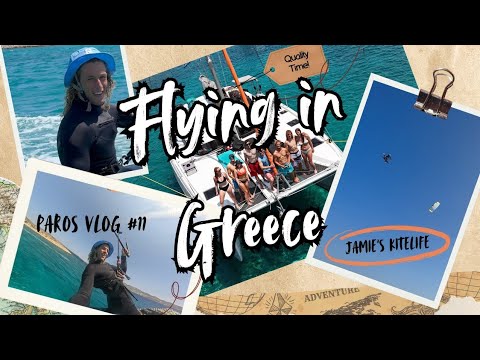 First time kiting on Paros