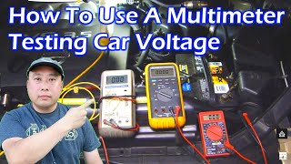 How To Use a Multimeter - Test Car Voltage - Video 2