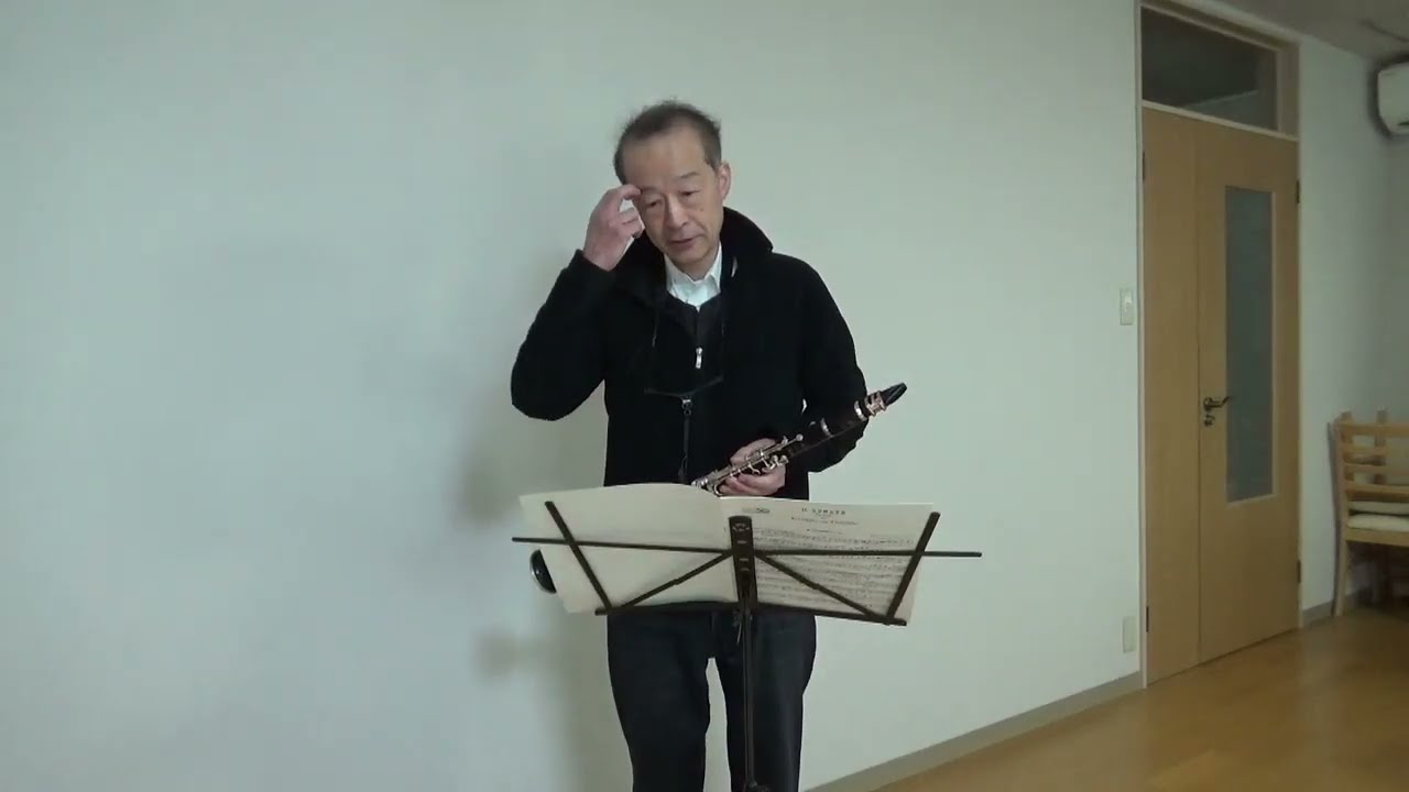 練習動画 Max Reger: clarinet sonata No.2 Op. 49-2, 4th mov.