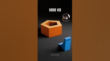 Pentagonal Torus Structure Satisfying Demolition made of 22900 Cubes #satisfying #animation #blender