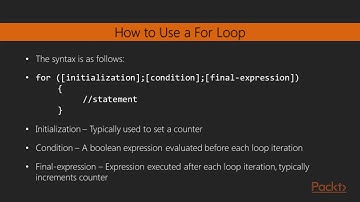 Beginning JavaScript and jQuery : For Loop | packtpub.com