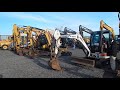 Mini excavator testing at j stout auctions in portland ore