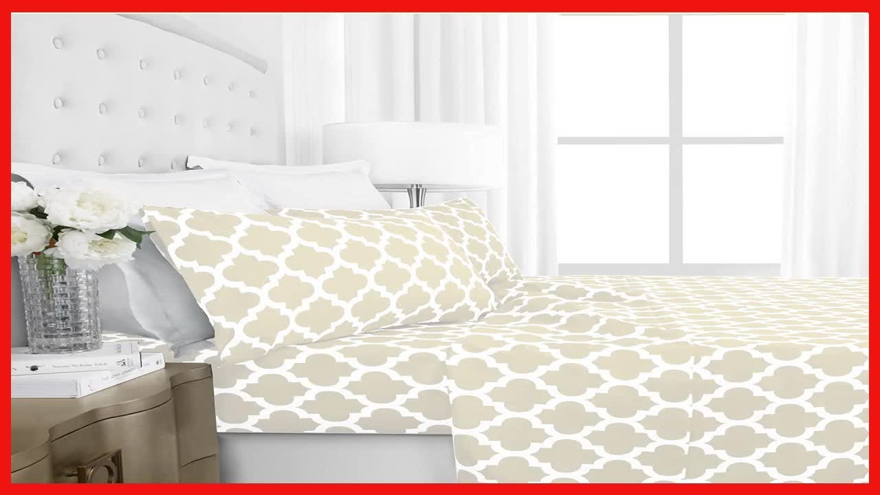 Italian Luxury Queen Size Sheets & Pillowcase Set w/ Deep Pockets - Microfiber Bedding Sets