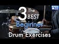 The 3 best beginner drum exercises  drum lesson  drum beats online