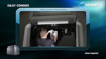 Stratasys Academy | Connex Series: Replacing the Waste Container