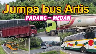 Truck Semen Susah Belok , Canter Terpaksa Mundur !Bus Npm Livery Jadul Terpantau Padang Medan Binjai