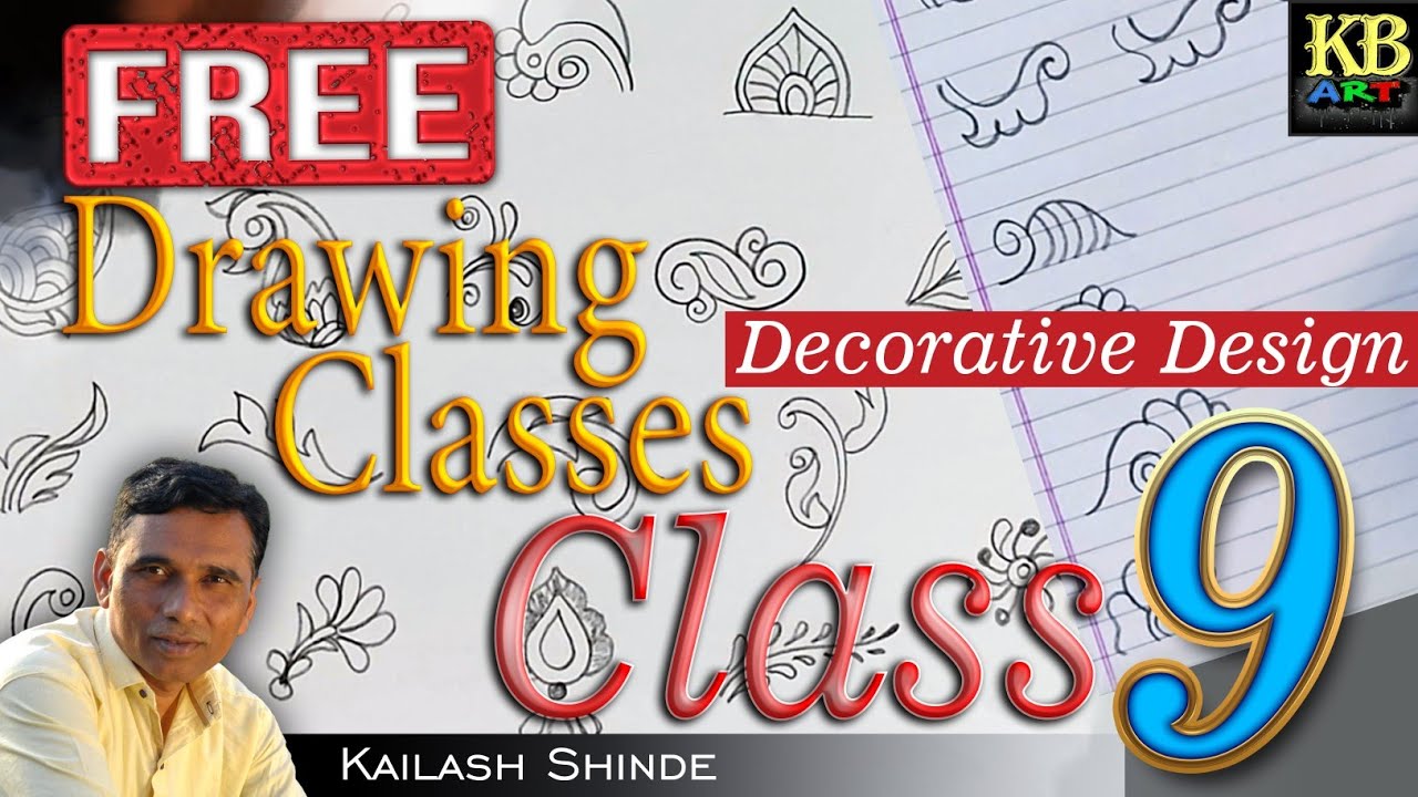 free drawing classes ll class -9 #kbart #artclass # kailashshinde ...