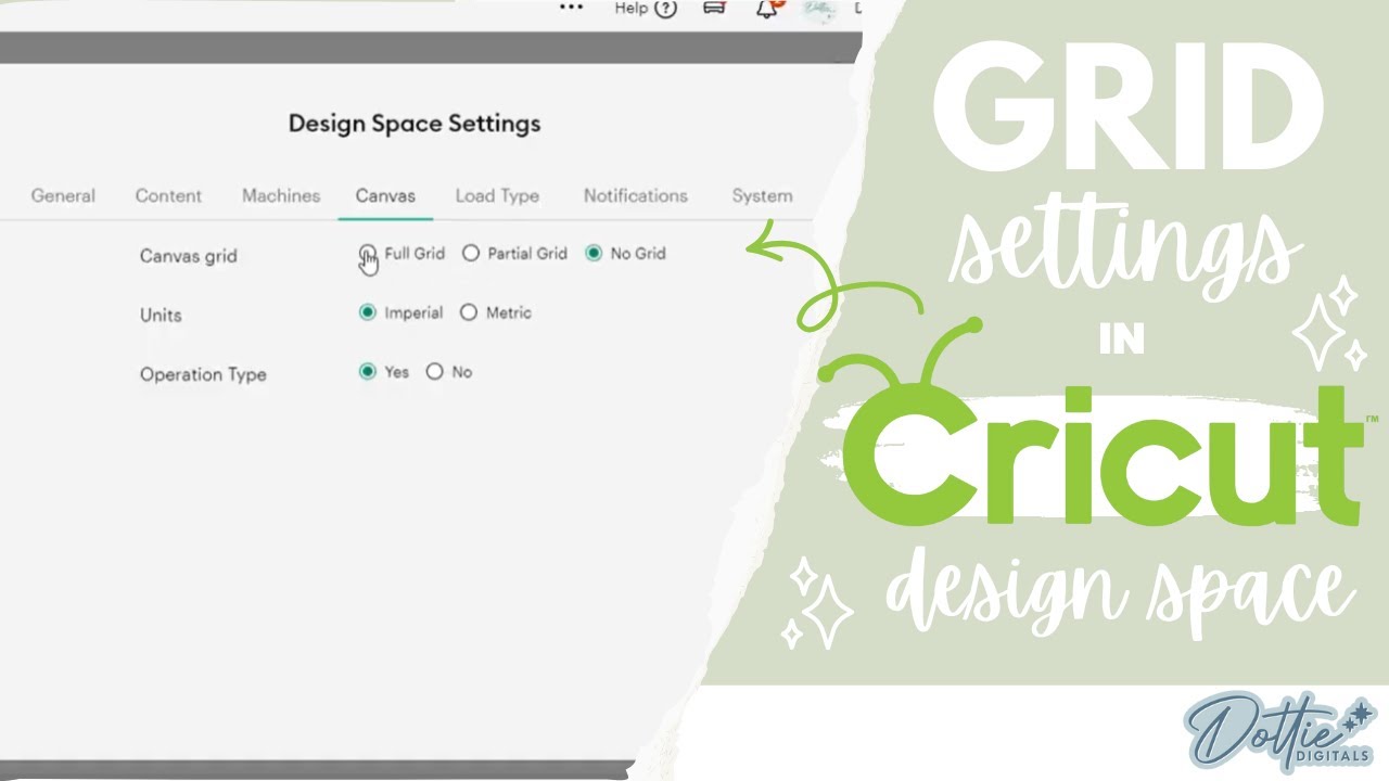 Cricut Design Space Hack! How to Easily Change the Grid Lines - YouTube
