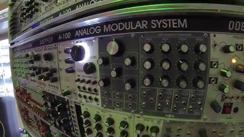 AQA ElektriX Modular Synthesizer Eurorack Units at Schneiders Laden Berlin 2016