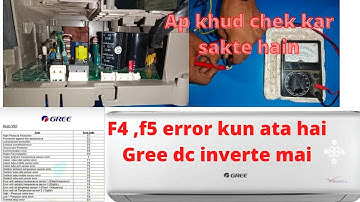 how to solve F4 Error code in gree dc inverter ac